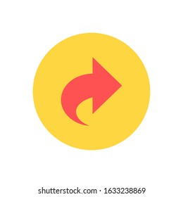 Share flat vector icon - ui icon vector