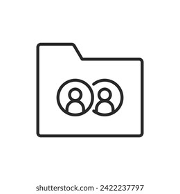 Share folder. Simple vector icon.