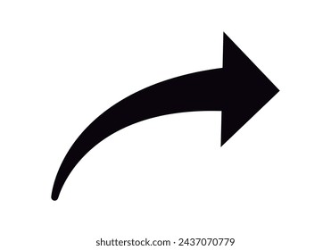 Share or forward black arrow black icon.