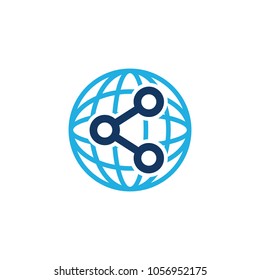 Share Globe Logo Icon Design