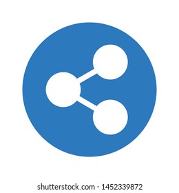 share glyph color vector icon