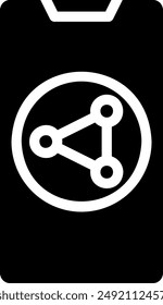 share glyph icon illustration vector
