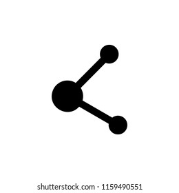 share glyph icon. Simple vector for UI and UX, website or mobile application on white background