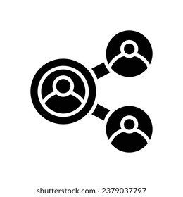 share glyph icon. vector icon for your website, mobile, presentation, and logo design.