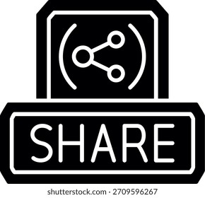 Compartir Glyph Style Diseño de iconos