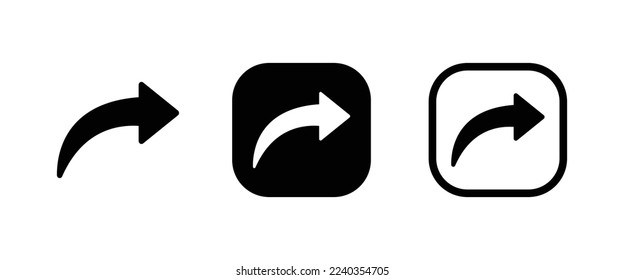 Compartir iconos vectoriales gráficos establecidos aislados en fondo blanco. conjunto de iconos de signo compartido