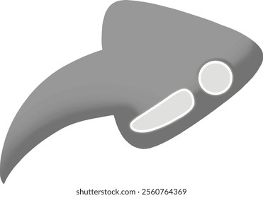 Share gray on transparent background
