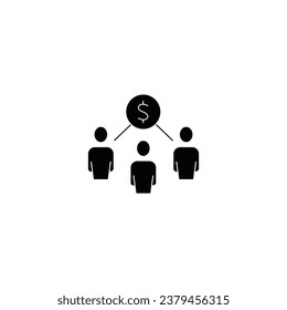 Icono de línea de concepto de portador compartido. Ilustración de elemento simple.Diseño de símbolo de esquema de contenido de compartimento