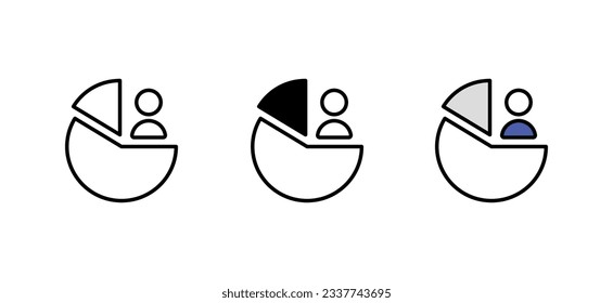 Diseño de iconos de Share Holder con ilustración de fondo blanco