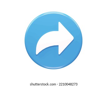Share icon 3d illustration vector
