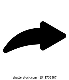 Share icon. Arrow Graphic. Vector illustration, flta design.
