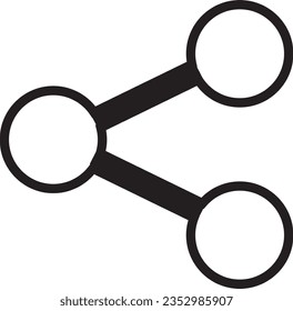 share icon. Share arrow, link, connection icon. Vector EPS 10. Share line icons set. Stroke vector elements for trendy design. Simple pictograms for mobile concept