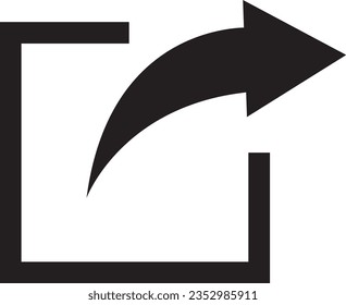 share icon. Share arrow, link, connection icon. Vector EPS 10. Share line icons set. Stroke vector elements for trendy design. Simple pictograms for mobile concept