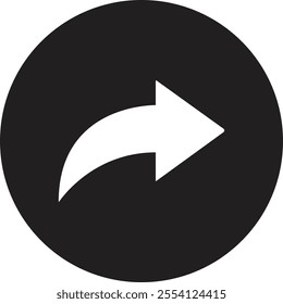 share icon. Share arrow link connection icon black flat vector isolated on transparent background. External link web chain open link to attached website. Network sharing sign.