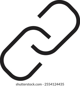 share icon. Share arrow link connection icon black line vector isolated on transparent background. External link web chain open link to attached website. Network sharing sign.