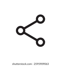 Share icon. Share arrow, link, connection icon. share link, external link black vector icon  Vector EPS 10