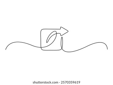 Share icon. Arrow symbol, Reply send forward icons button. Send message icon. External Link Icon. Upload icon. Connection symbol - network sharing, continuous single line drawing. Vector illustration