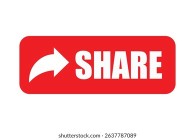 Share icon with arrow and text in red box