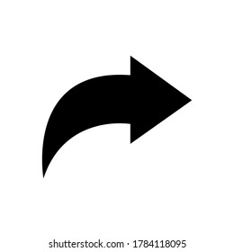 Share icon arrow vector illustration on white background