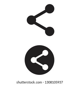 Share icon with black color