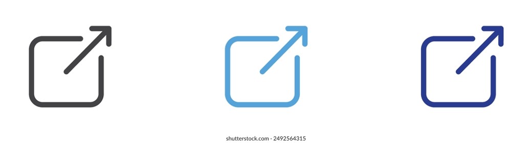 Share icon collection set on white background color