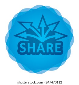 Share icon, Communication concept for your design