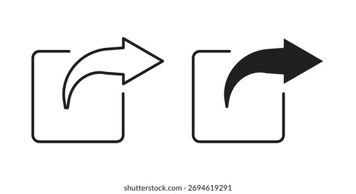 Conceito de ícone de compartilhamento. Símbolo de logotipo para web e celular. Pixel perfeito.