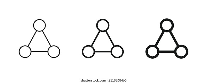 Share icon, Connection symbol - network sharing icons, Share line icon button, outline - Connect, data sharing, link symbol	
