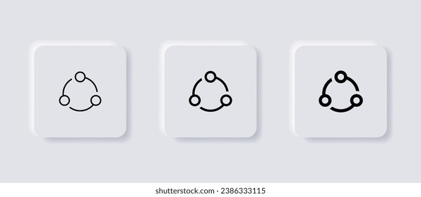 Symbol teilen, Verbindungssymbol - Symbol für Netzwerkfreigabe, Schaltfläche Zeile teilen - Umriss - Verbinden, Datenaustausch, Verknüpfungssymbol	
. Druckluftknöpfe. pneumorischer Stil