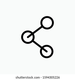 
Share Icon - Connection Vector, Sign & Trendy Symbol for Design and Websites, Presentation or Apps Elements.