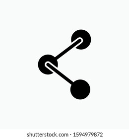 Share Icon - Connection Vector, Sign & Trendy Symbol for Design and Websites, Presentation or Apps Elements.