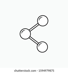 Share Icon - Connection Vector, Sign & Trendy Symbol for Design and Websites, Presentation or Apps Elements.
