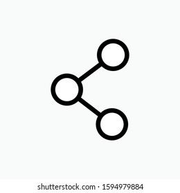 Share Icon - Connection Vector, Sign & Trendy Symbol for Design and Websites, Presentation or Apps Elements.