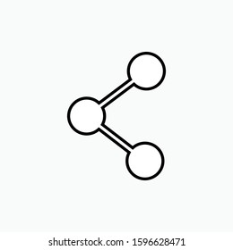 Share Icon - Connection Vector, Sign & Trendy Symbol for Design and Websites, Presentation or Apps Elements.
