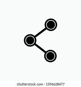 Share Icon - Connection Vector, Sign & Trendy Symbol for Design and Websites, Presentation or Apps Elements.