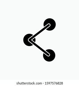Share Icon - Connection Vector, Sign & Trendy Symbol for Design and Websites, Presentation or Apps Elements.