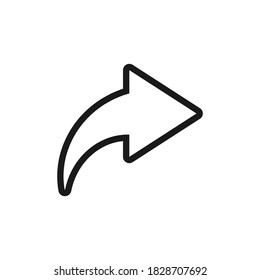 Share icon design isolated on white background. Vector illustration