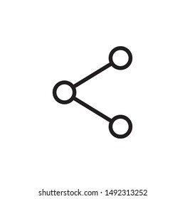 share icon  design template. Trendy style, vector eps 10