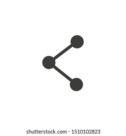 share icon design template. Trendy style, vector .