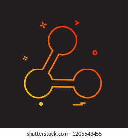 Share icon design vector