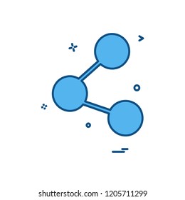 Share icon design vector