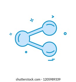Share icon design vector