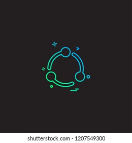 Share icon design vector 