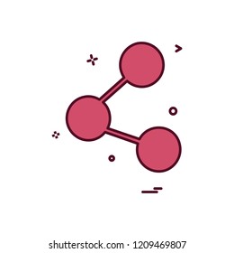 Share icon design vector