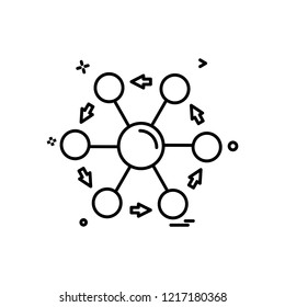 Share icon design vector