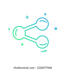 Share icon design vector