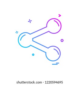 Share icon design vector