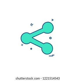 Share icon design vector