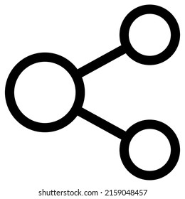 Sharing-Icon-Design, Vektorgrafik, am besten für Präsentationen verwendet
