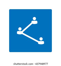 share Icon, flat design style